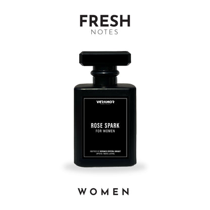 ROSE SPARK FOR WOMEN (INSPIRED BY VERSACE CRYSTAL BRIGHT) (5ML TESTER FREE)