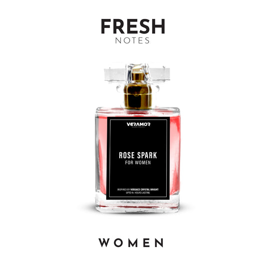 ROSE SPARK FOR WOMEN (INSPIRED BY VERSACE CRYSTAL BRIGHT) (5ML TESTER FREE)